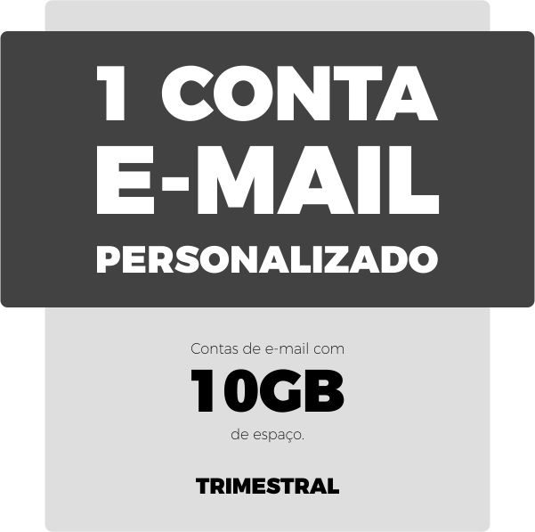 1 conta de e-mail 10GB